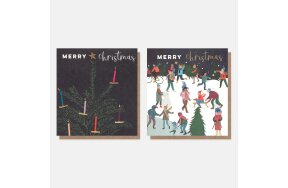 ΚΑΡΤΑ CHRISTMAS GARDNER MDX048 Σετ / 8τεμ